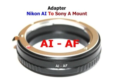 Nikon F AI - A Mount Macro Adapter Objektiv Lens an To Minolta AF Sony Alpha