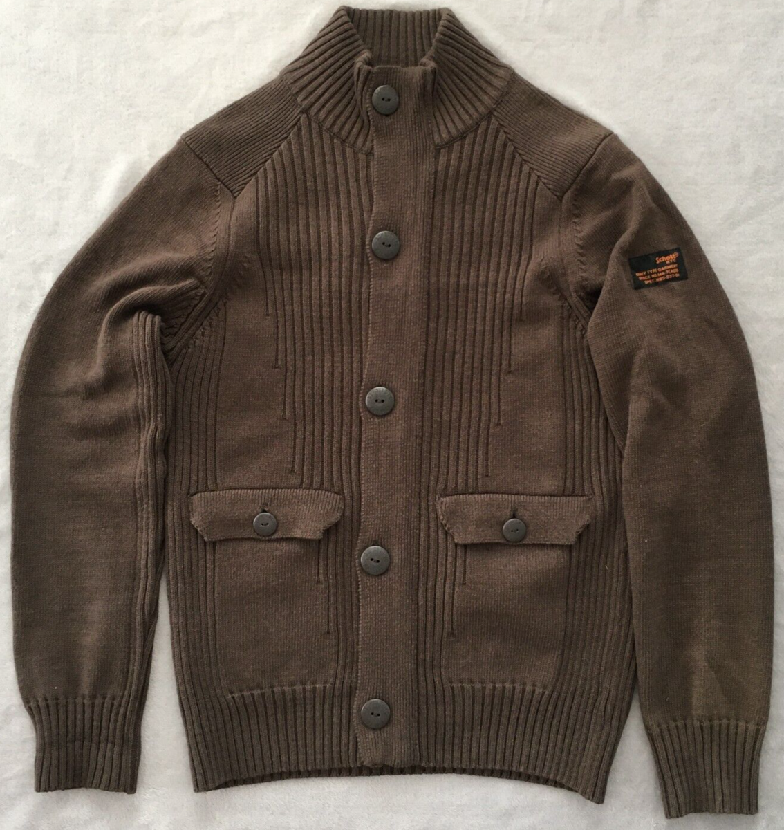 Schott NYC Giacca di mezza stagione 'CARTHER' in Greige | ABOUT YOU