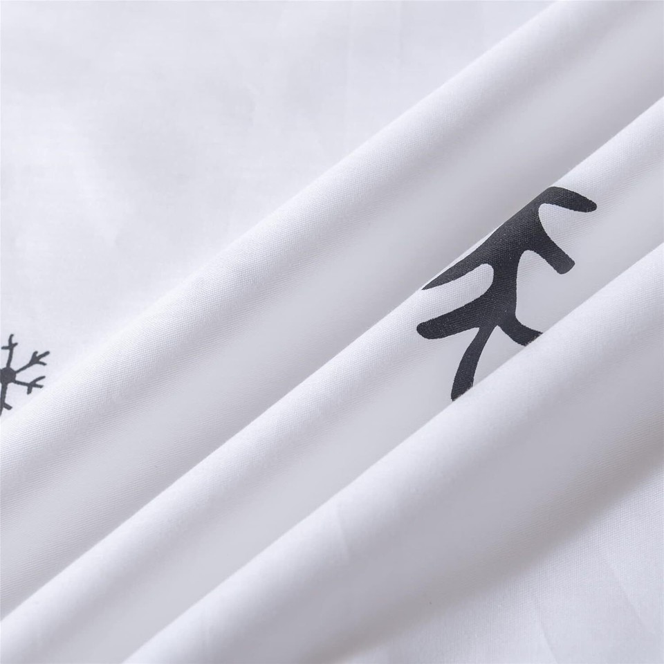 BuLuTu Kids Duvet Cover Full Cotton White Premium Boys Girls Bedding