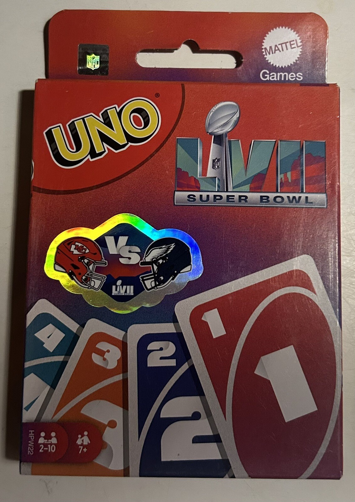 New Mattel UNO Super Bowl LVII Card Game Kansas City Chiefs ...