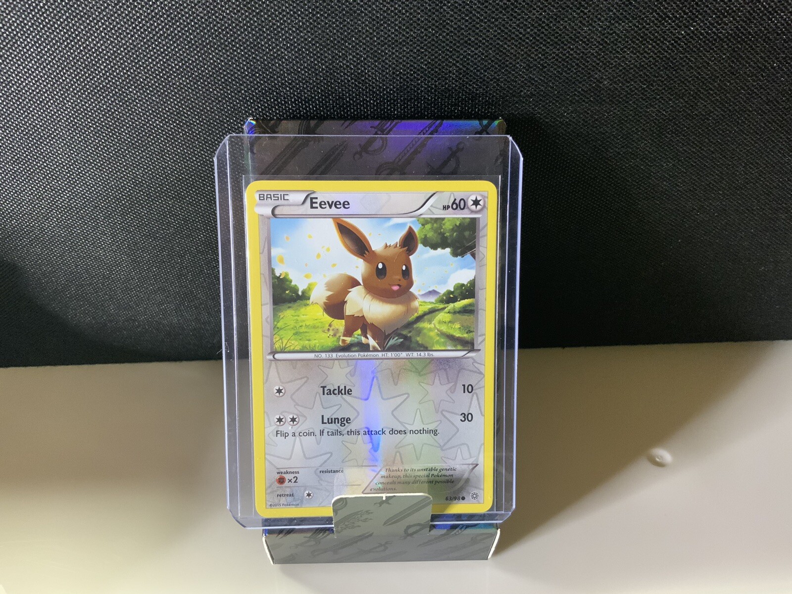 Eevee Ancient Origins 63/98 REVERSE HOLO card 2015 Pokemon TCG NM