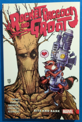 Rocket Raccoon and Groot Vol. 0 : Bite and Bark by Jeff Loveness (2016, Trade...