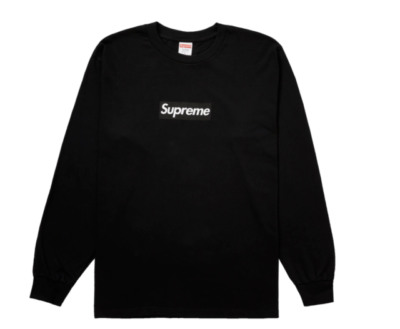 Supreme Box Logo Long Sleeve Tee Black Size M FW20 ***New 100