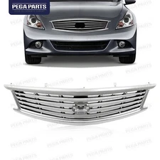 Front Chrome Grille For 2010-2013 Infiniti G37/2011-2012 G25/15 Q40 62310-1NF1A
