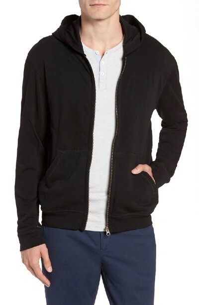 NWT ATM Anthony Thomas Melillo Mens Black French Terry Zip Hoodie Sz XXL $225