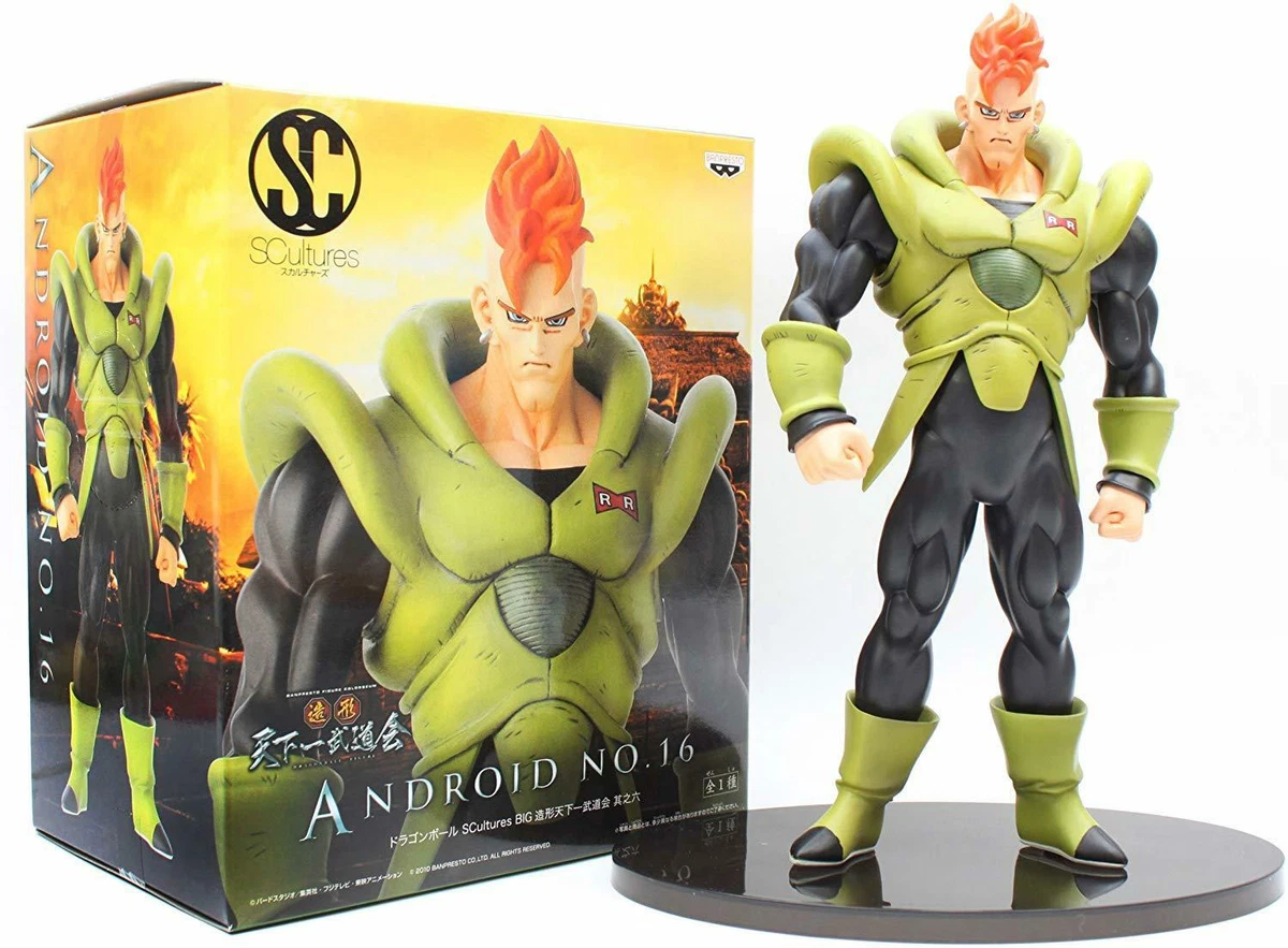 Banpresto Dragon Ball Z 8.6-Inch Android 16 Figura Culture Big Budoukai Volumen