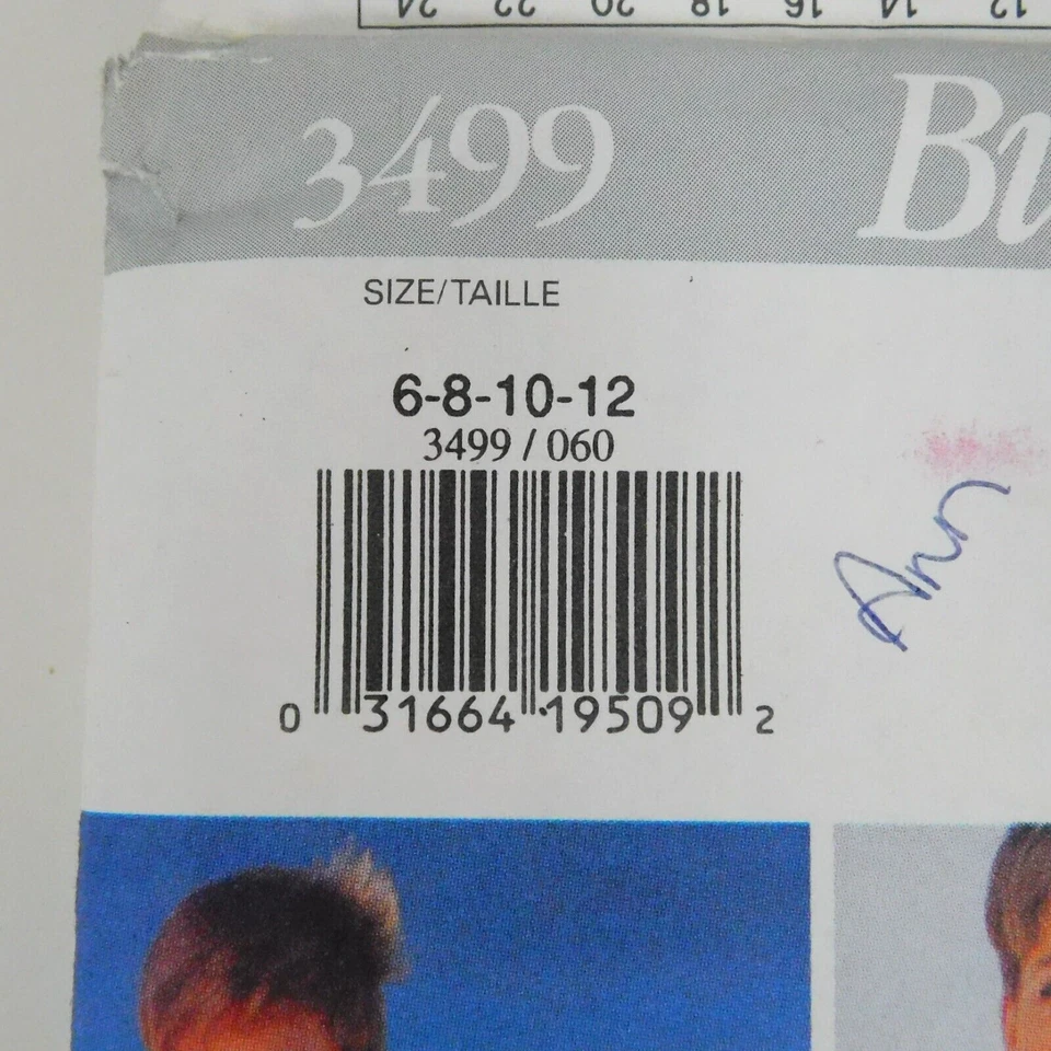 Butterick 3499 Misses Jacket Top Skirt Pants Pattern Size 6-12 Uncut Loose Cuffs - Image 4 of 4