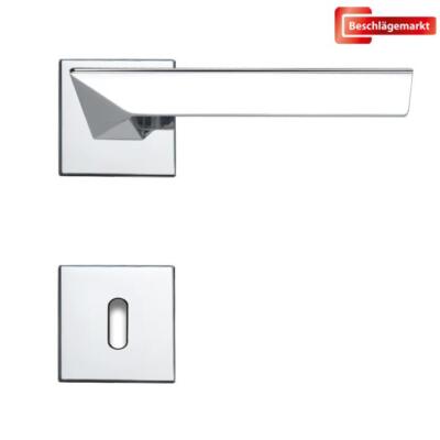Linea Cali Trio Zincral Türdrücker Rosettengarnitur chrom BB Türgriff