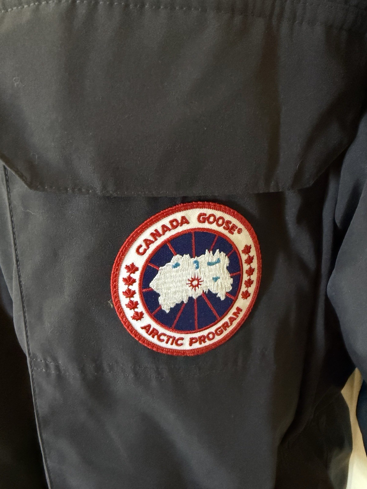 Men's Canada Goose Expedition Parka 4565M Navy Down Jacket Size L NWT.  thumbnail 10