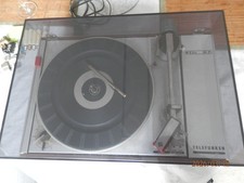 Telefunken W230 Hifi Plattenspieler-Wechsler defekt Haube gut  mit Abwurfachse