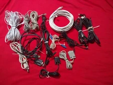  Assorted Audio/Phone/Other Cables, Connectors And Electrical Cords