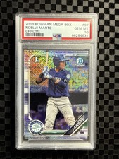 2019 Bowman Chrome Prospect Mega Box Mojo Refractor #97 Noelvi Marte PSA 10