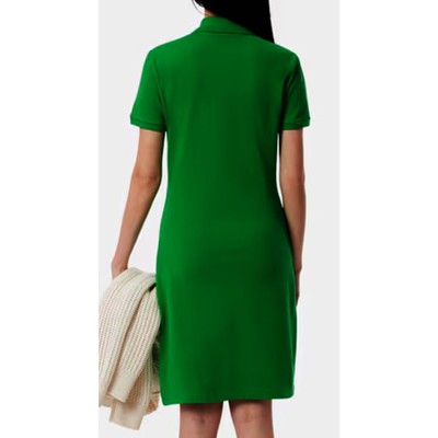 green emerald velvet dress 1970s Lacoste Bright Green Sleeveless Tennis Dress With Flared Gingham  Skirt, Small