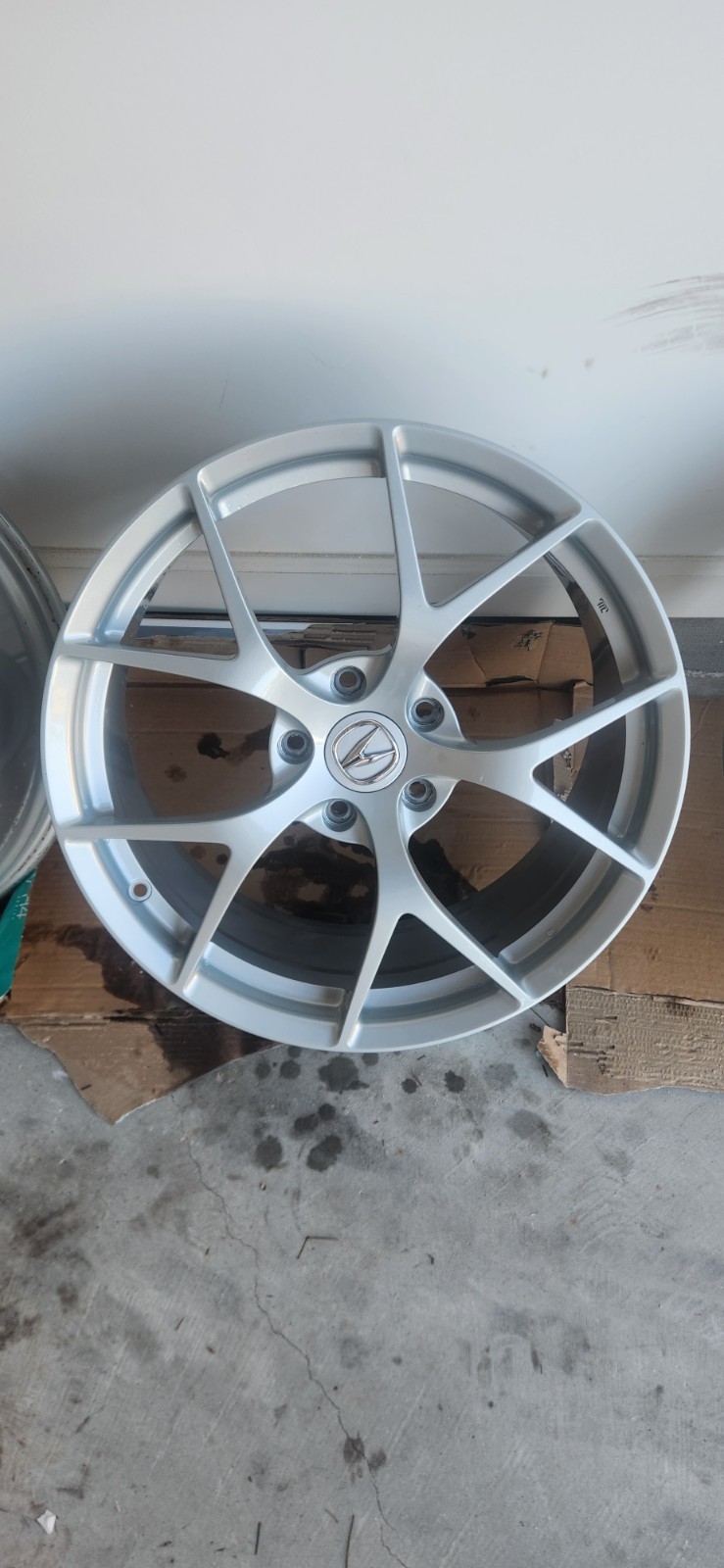 Acura NSX OEM Wheels Set of 4 Silver 19in Front 20 Inch Rear