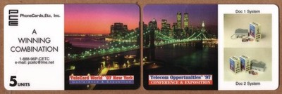 5m Telecard World & Opportunities '97 Conf. & Expo. Puzzle-Set 2 Telefonkarten