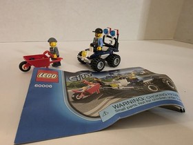 LEGO City #60006 Police ATV 100% Complete w/ Instruction & MiniFigs No Box