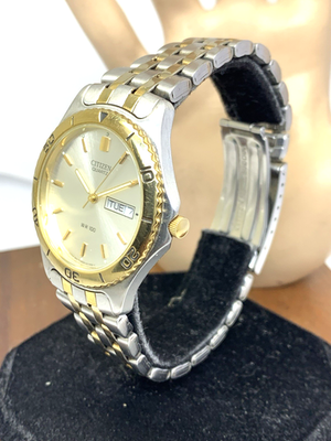 パワーストーン⑥ Citizen Men's Watch 5500-K06461 Quartz Silver Dial Two Tone
