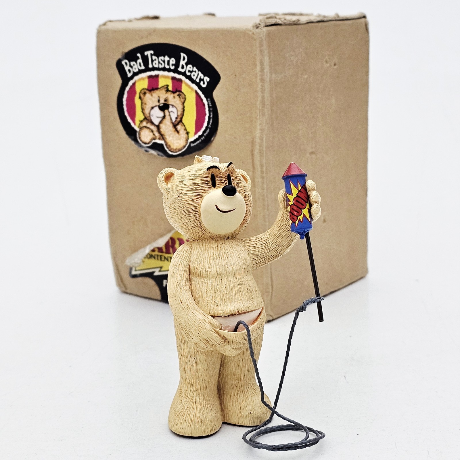 ©2003 PIRANHA Peter Underhill BAD TASTE BEARS Collectible Figure FWK New Year...