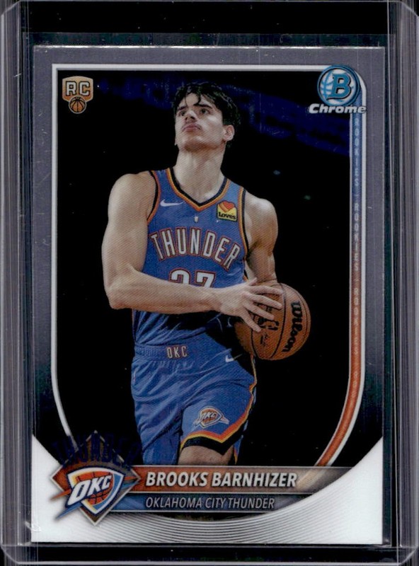 2025-26 Bowman Brooks Barnhizer Chrome RC Rookie #BCV-45 Thunder