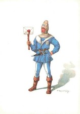 BOSCOVITS Fritz (1871-1965) Kuenstlerkarte Schweiz Schweiz Standeslaeufer von Zu