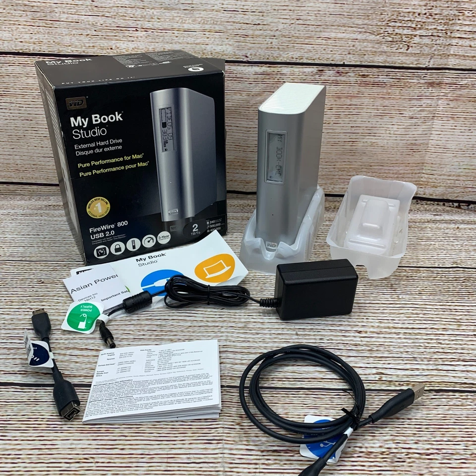 WD My Book Studio 2 TB External Hard Drive FireWire 800 USB 2.0 for Mac - Image 2 of 4