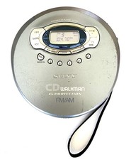 VTG Sony D-FJ61 CD Walkman G-Protection FM/AM Digital Tuner TESTED Works / Strap