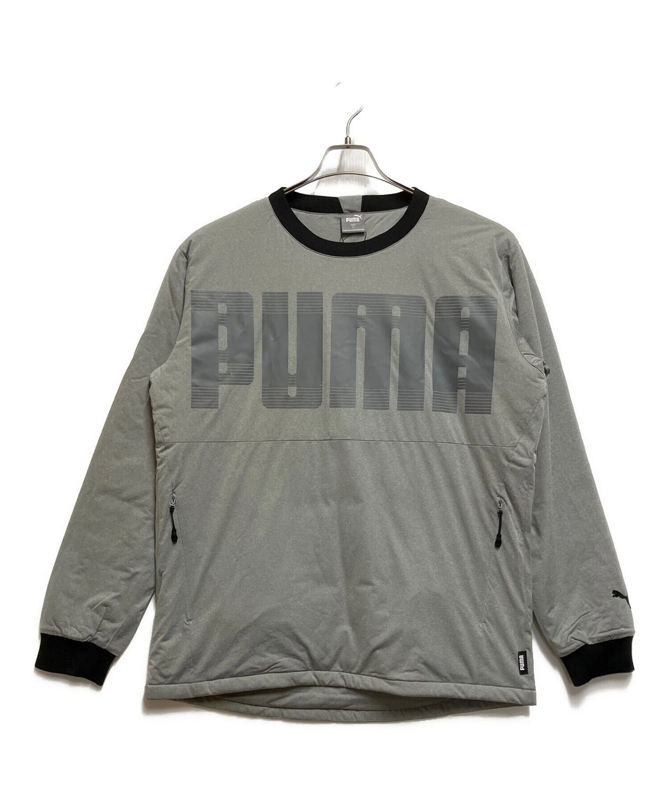 PUMA Quilted Padded Jacket Men's Size XL Light Gray New - product detail image 1