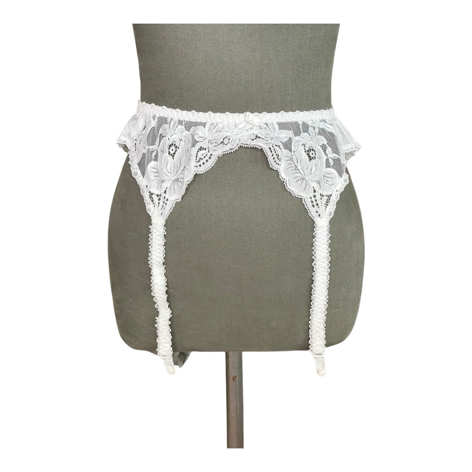 Cinturón Liguero Victoria’s Secret Blanco Encaje Novia Boda L Nuevo Sin Etiquetas Foto 2 de 4