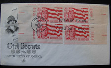 #1199 Girl Scouts of America 1962 FDC - Matched Set  Single Plate #s