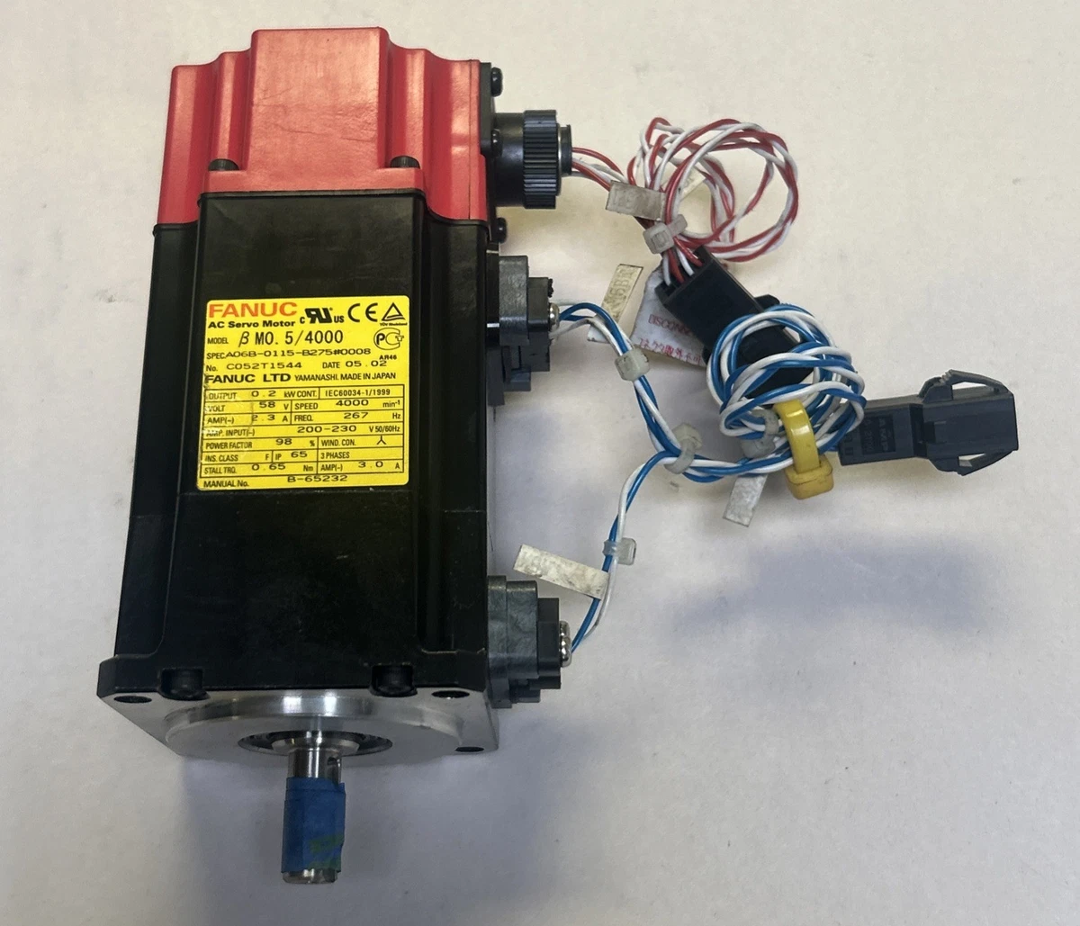 ファナック サーボモータa06b-0115-b855/0048　新品未開封 FANUC サーボモータ A06B-0115-B804 | 保守部品.com