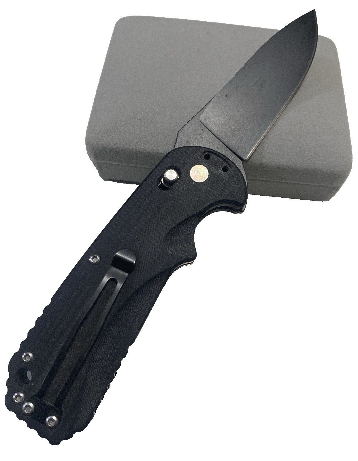 Utica Axis Lock Folding Knife 3" Stainless Steel Blade Black G10 Handle 11-UTKF4