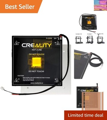 Official 3D Printer Replacement Hot Bed 220W 24V with Cable Compatible for Cr...