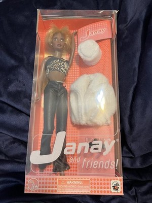 Janay & Friends - Janay Doll - Tina Turner Looks - 2001 NRFB - White Faux Fur