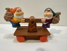 Vintage McDonald's Happy Meal Toy Snow White Happy  Grumpy Seesaw 1992 SW63