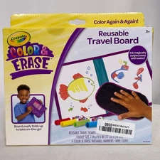 Crayola Color & Erase Drawing Board Travel Coloring Kit Drawing Toy Toddler NEW