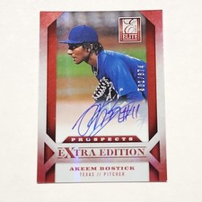 2013 Elite Extra Edition Prospects Signatures #140 Akeem Bostick Auto /674 Texas