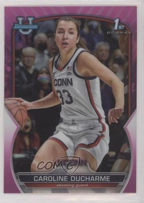 2022-23 Bowman U Chrome Pink Refractor Caroline Ducharme #7 1e88