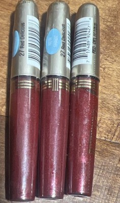 Milani Shimmery Lip Gloss #27 Red Delicious Lot Of 3 Sealed