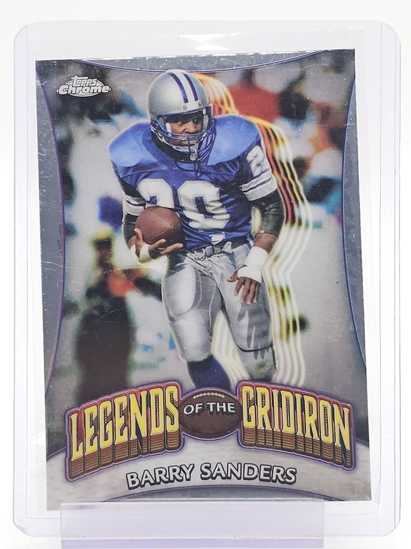 BARRY SANDERS 2024 TOPPS CHROME FOOTBALL LEGENDS OF THE GRIDIRON #LOG-18 Q7183