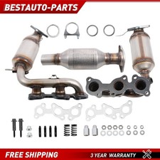 Front Rear Catalytic Converters For 2004-2010 Toyota Sienna Awd 3.3l Front Rear Catalytic Converters For 2004-2010 Toyota Sienna Awd 3.3l