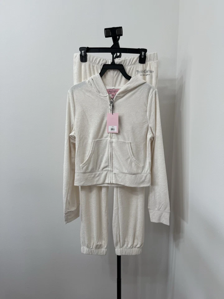 Conjunto de chándal toalla de tela de felpa Juicy Couture para mujer talla mediana Foto 3 de 4