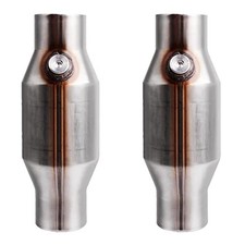 2.5 Inch Inlet Outlet Catalytic Converter Universal High Flow Front Catalytic Co