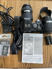 Olympus E-500 8.0MP DSLR Camera Twin Kit 14-45mm and 40-150mm Lenses