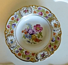 Vintage Schumann Arzberg Empress "Dresden Flowers" Bavaria Germany E&R 1886 Dish