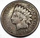 1896 Indian Head Cent Penny Good Condition 1c One Cent US Coin- 0740