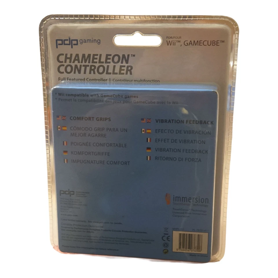  🎮 NEW PDP Gaming Chameleon Full Featured Controller for Nintendo Wii/ GameCube - Image 4 of 4