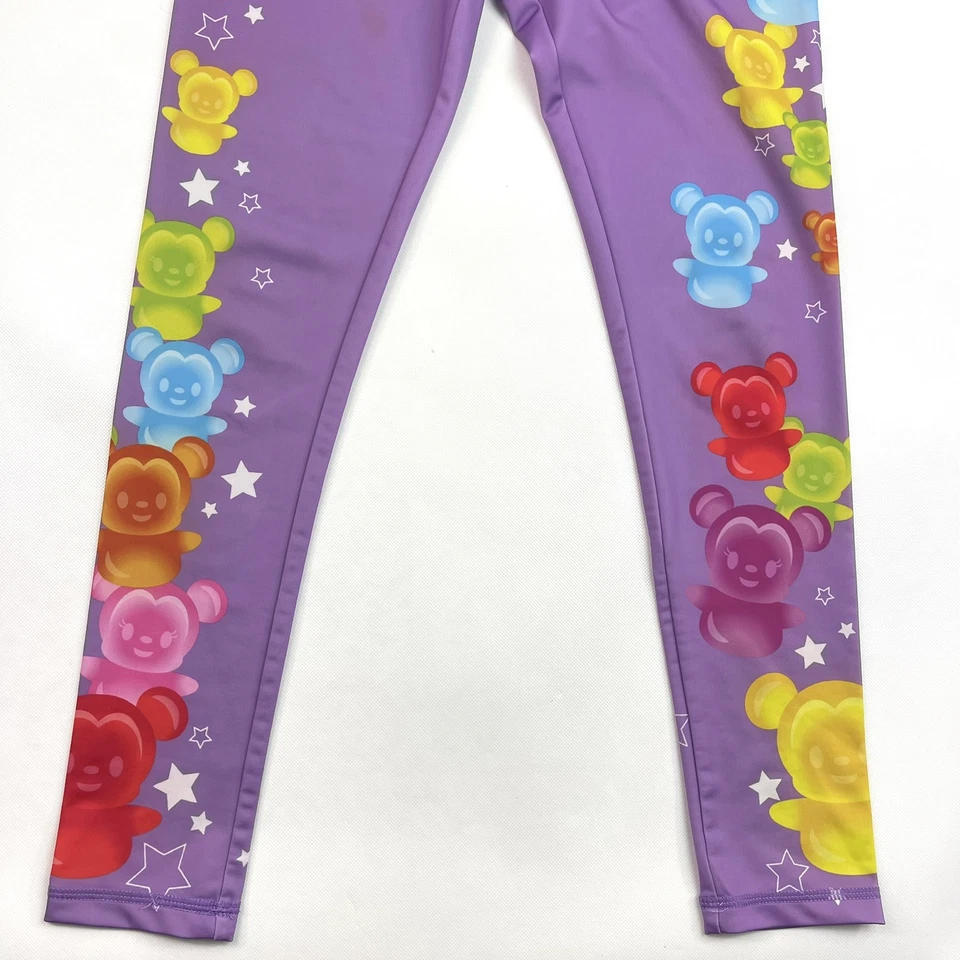 Disney Osos de Goma Mickey Mouse Púrpura Leggings Niñas Talla 9-10 Informales Foto 4 de 4