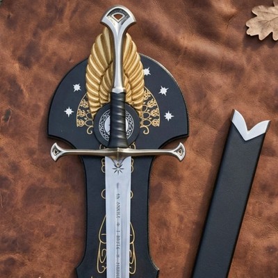 Handmade Custom King s Aragorn Sword   41.5'' Stainless Steel Movie Inspired