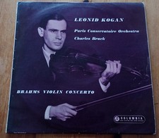 Kogan : Brahms Violin Concerto In D Major - UK ED1 vinyl 33CX 1506 Columbia 1958