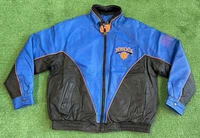 Pro Player ニューヨーク・ニックス レザージャケット Vintage New York Knicks NBA Leather Jacket Pro Player Size XL